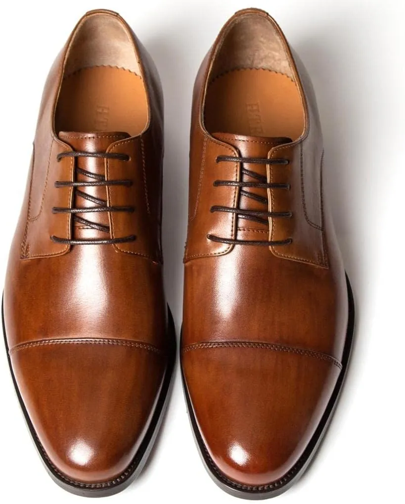 Men's Dress Oxfords Shoes Laces Up for Mens Business Formal Wedding Comfortable Shoes