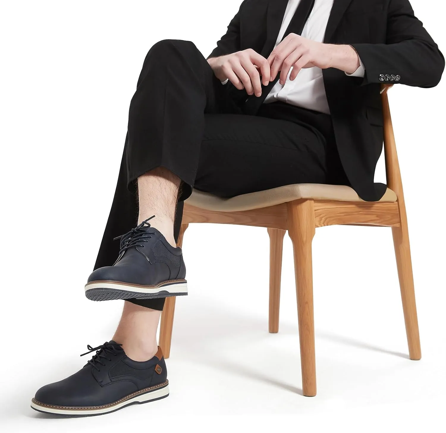 Men's Dress Shoes Casual Business Formal Oxfords Classic Lace Up Work Dress Shoes