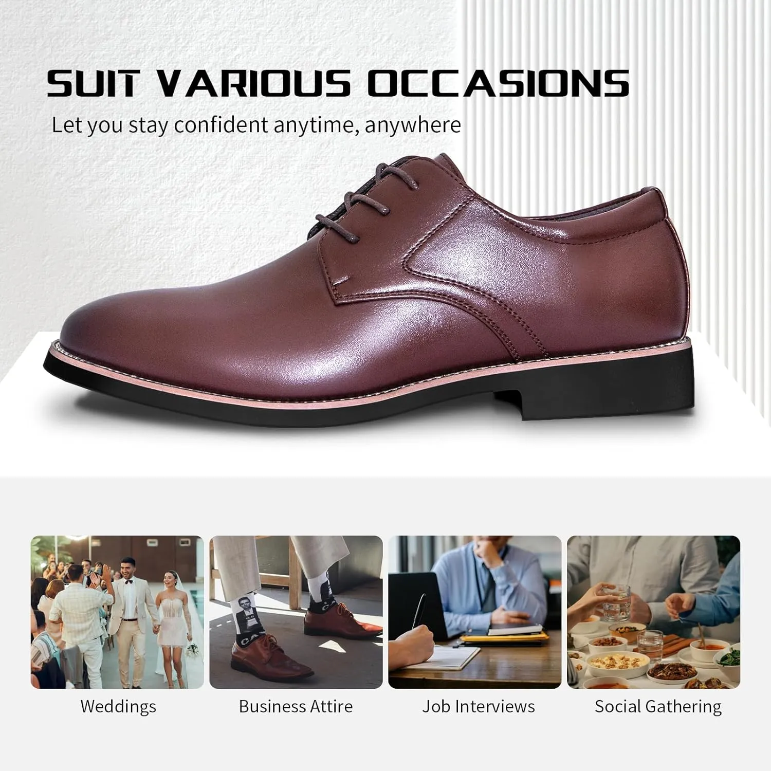 Mens Dress Shoes Casual Men's Oxfords Shoes Business Formal Shoes for Men