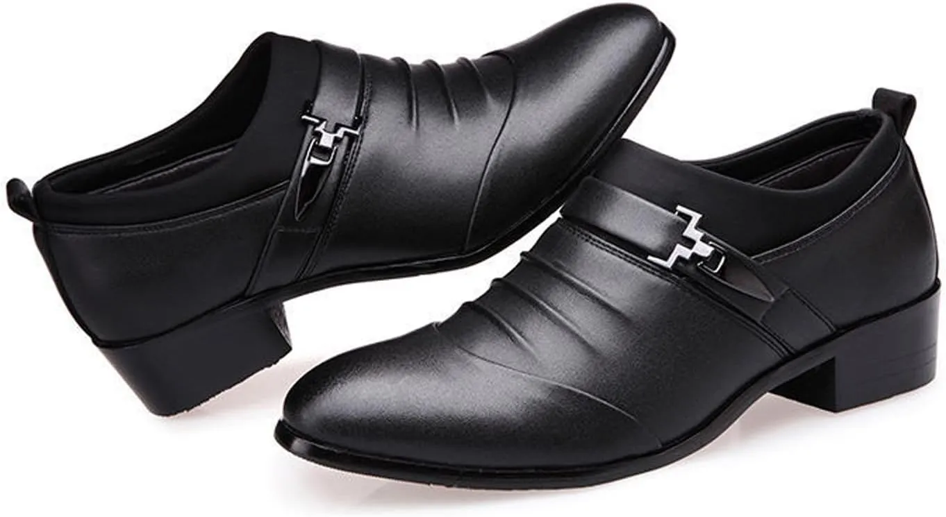 Men's Dress Shoes Classic Casual Loafers Tuxedo Oxford Shoes Formal Wedding Shoes Wide Business Penny Loafers