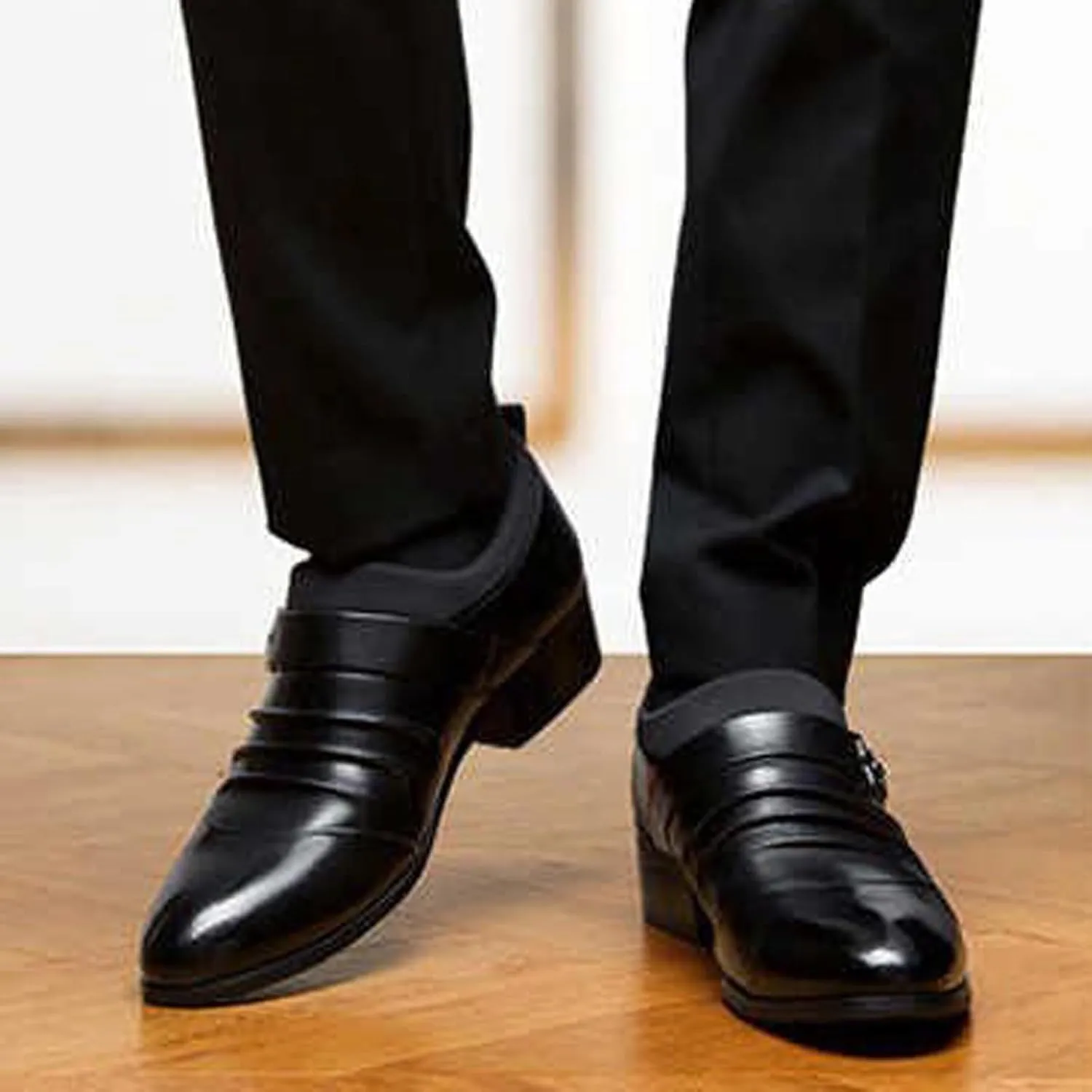 Men's Dress Shoes Classic Casual Loafers Tuxedo Oxford Shoes Formal Wedding Shoes Wide Business Penny Loafers