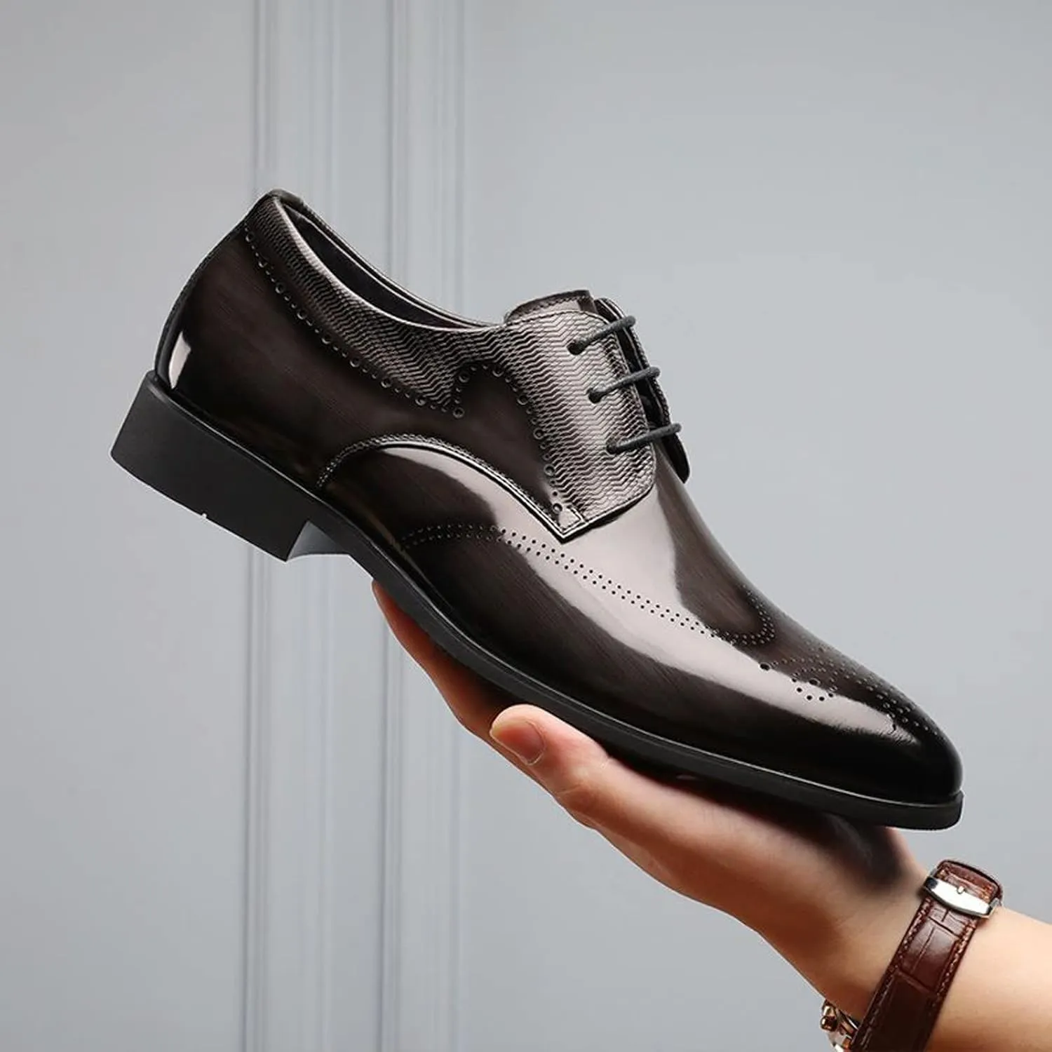 Men's Dress Shoes Classic Casual Loafers Tuxedo Oxford Shoes Formal Wedding Shoes Wide Business Penny Loafers