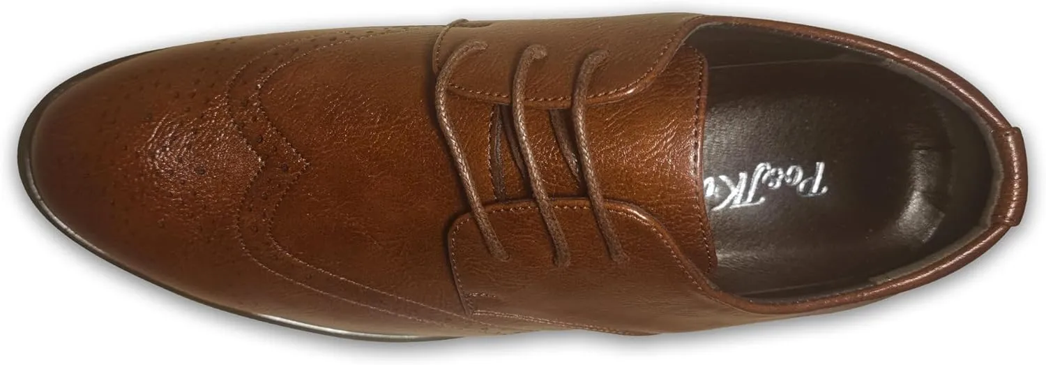 Men's Dress Shoes, Formal Business Classic Lace Up Leather Oxford Shoes