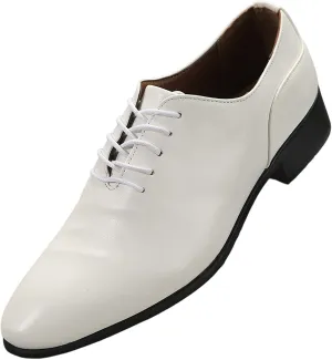 Men's Dress Shoes Size 11 Men's Spring and Summer Korean Edition Solid Color Pointed Lace Up Business Leather Shoes Formal Shoes Men Brown