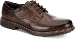 Mens Leather Lace Up Oxford Dress Shoes, Brown, US 12