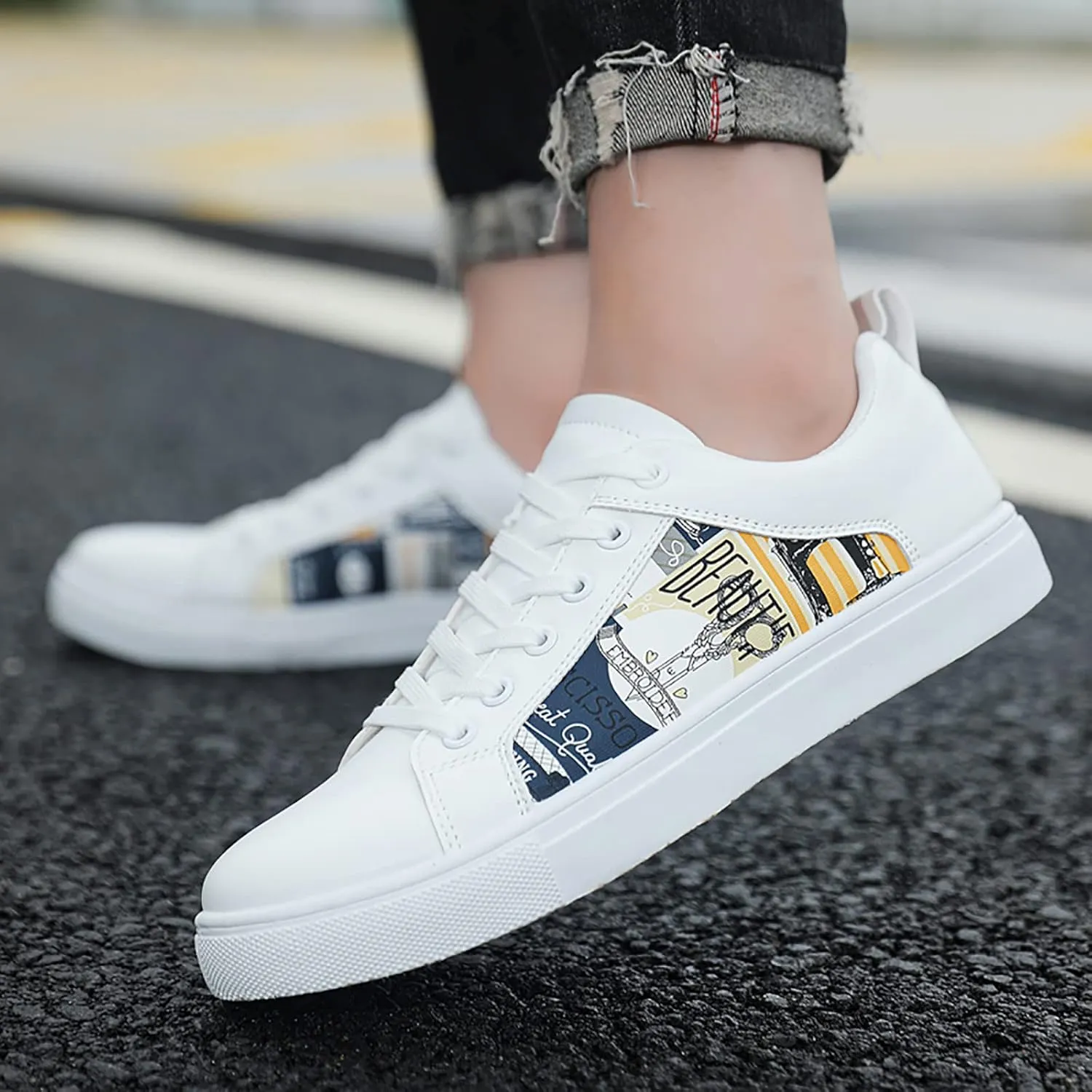 Men's Mesh Sneakers White Sneakers for Women Arch Support Shoes for Women Comfortable Dressy Slip on Men's Loafers & Slip-Ons Womens Sneakers Walking