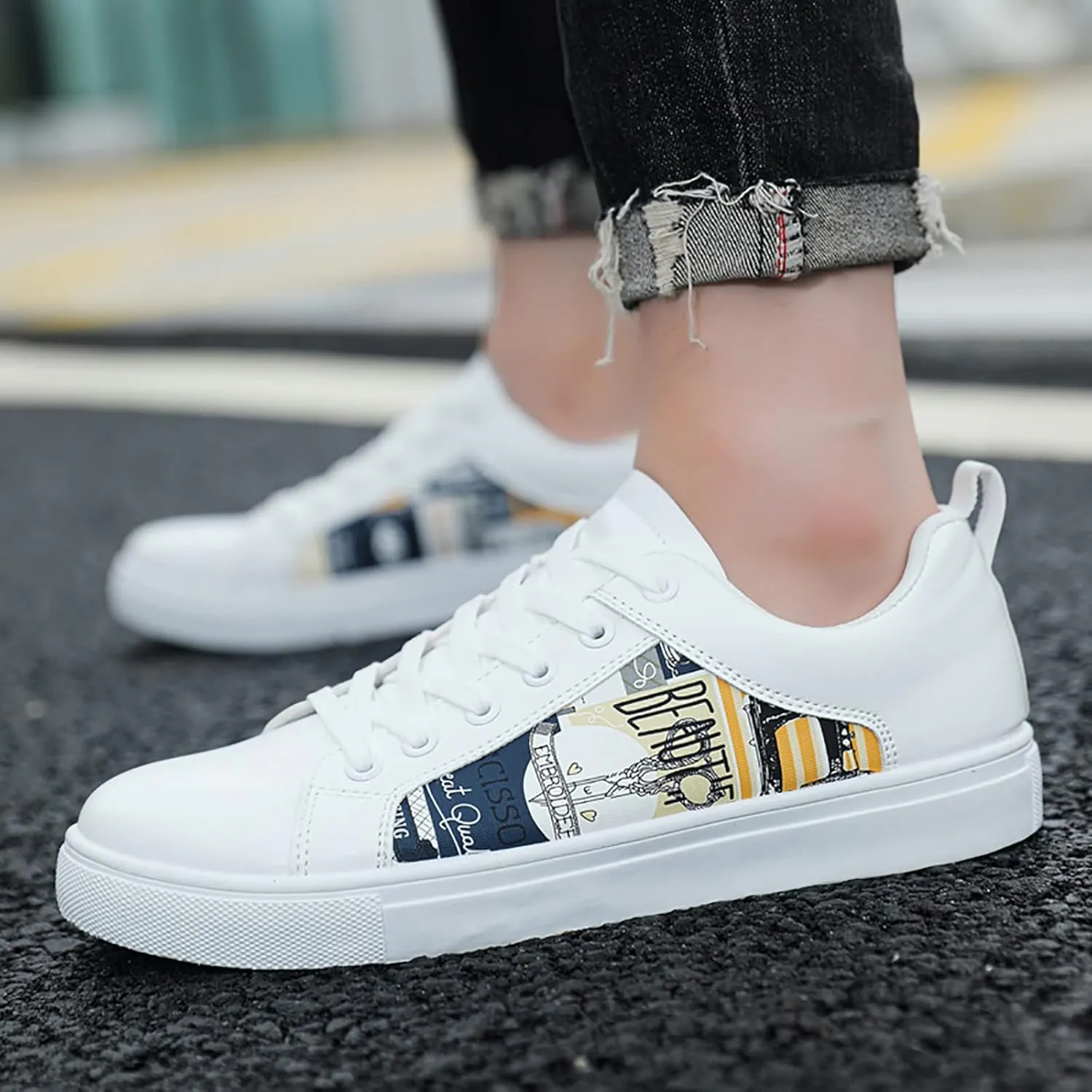 Men's Mesh Sneakers White Sneakers for Women Arch Support Shoes for Women Comfortable Dressy Slip on Men's Loafers & Slip-Ons Womens Sneakers Walking
