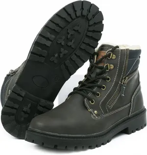 Men's Mid-top Combat Boots Winter Snow Waterproof Tactical Shoes Sneakers for Flight Work Outdoor Waterproof Desert Hiking Boots