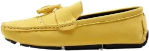 Men's Nubuck Leather Loafers with Tassel - Lightweight Anti-Slip Driving Loafers, Slip-On Style for Casual, Wedding & Work