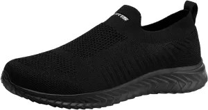 Men's Orthopedic Comfortable Slip-On Shoes Comfortable Breathable Slip on Sneaker Soft Flat Soled Elderly Shoes