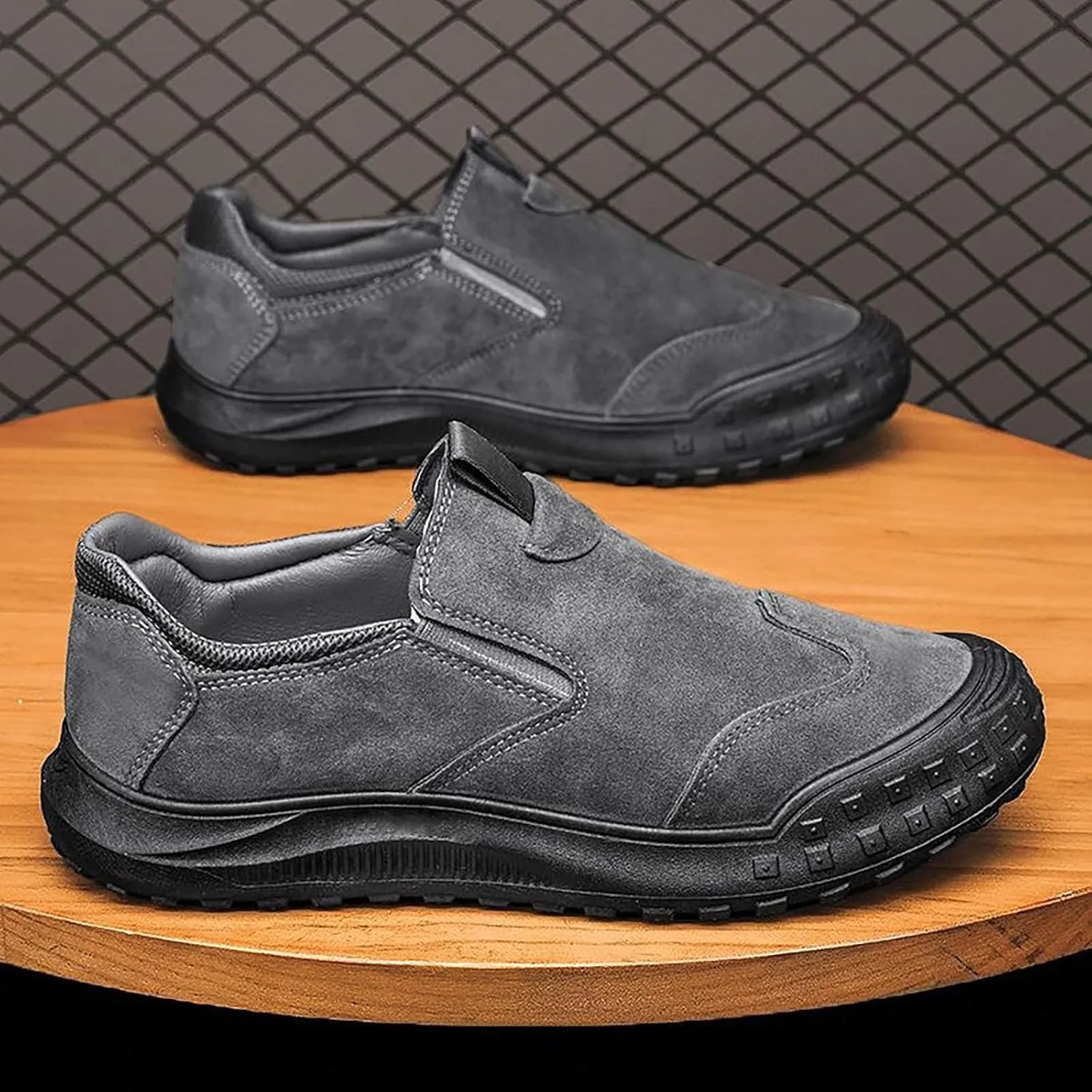 Mens Slip on Walking Shoes Outdoor Simple Casual Arch Support Comfortable Waterproof Casual Shoes for Men Breathable Fashion Sneakers for Outdoor Walking