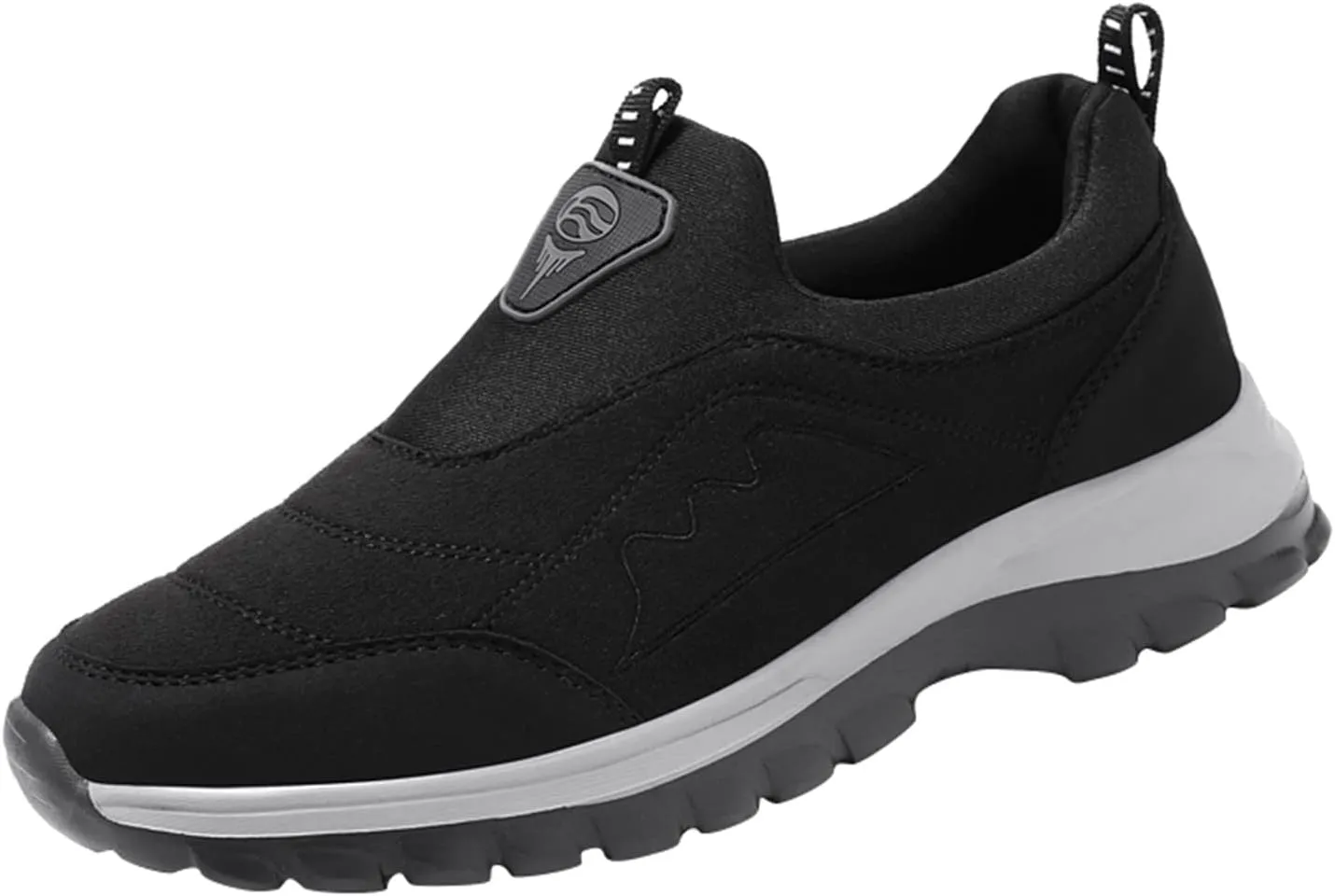 Men's Sneakers Couple Men's and Winter New Warm Elderly Non Slip Slip On Walking Shoes Fashion Lightweight Casual Shoes