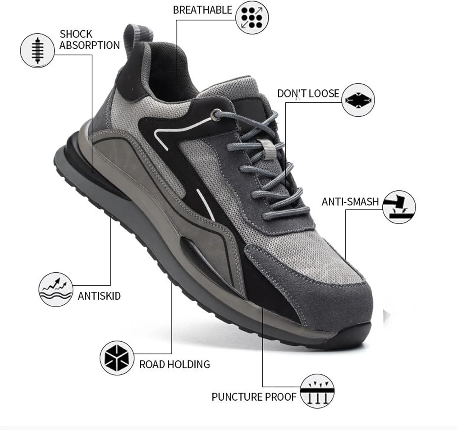 Men's Sneakers Dance Shoes for Women Mules for Women Flats Comfortable & Lightweight Black Loafers Women Platform Womens Slip On Sneakers Wide Width
