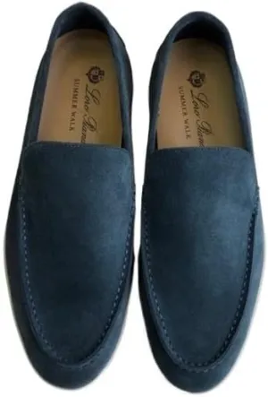 Men's Trendy Solid Slip On Loafer Shoes Slip-Ons Round Toe Low Top Non-Slip Casual Dress Shoes