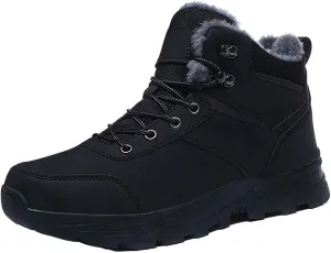 Men's Work Boots Soft Toe Hiking Sneakers Fur Lined Ankle Boot Womens Working Shoes Winter Winter Backpacking Snow Botas Warm Water Hike Grounded Footwear