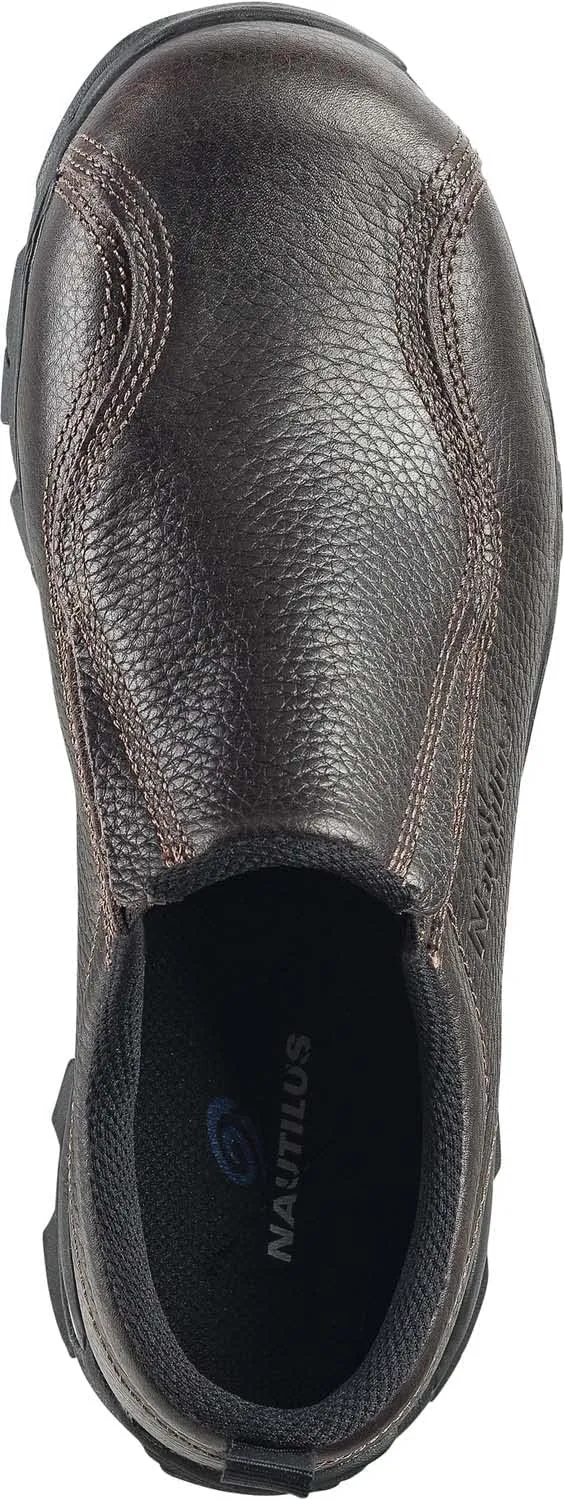 Nautilus Men's, Brown, Steel Toe, SD, Twin Gore Slip On