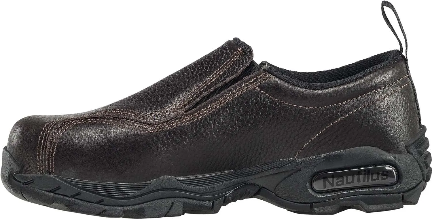 Nautilus Men's, Brown, Steel Toe, SD, Twin Gore Slip On