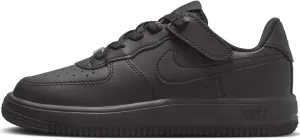 Nike Force 1 Low EasyOn Little Kids' Shoes (FN0237-001, Black/Black/Black) Size 10.5