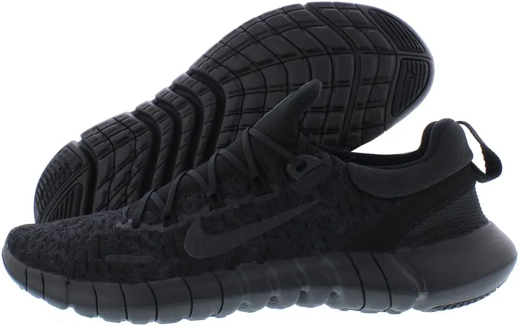 Nike Free Run 5.0 Next Nature Mens Shoes Size 8.5, Color: Black/Off Noir-Black/Deep Black