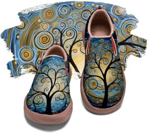 Onehorse Girls Sneakers Boys Slip-Ons Kids Loafers Painted Travel Shoes