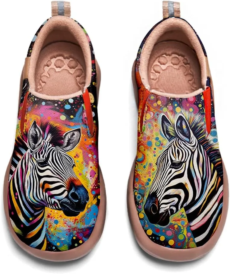 Onehorse Girls Sneakers Boys Slip-Ons Kids Loafers Painted Travel Shoes