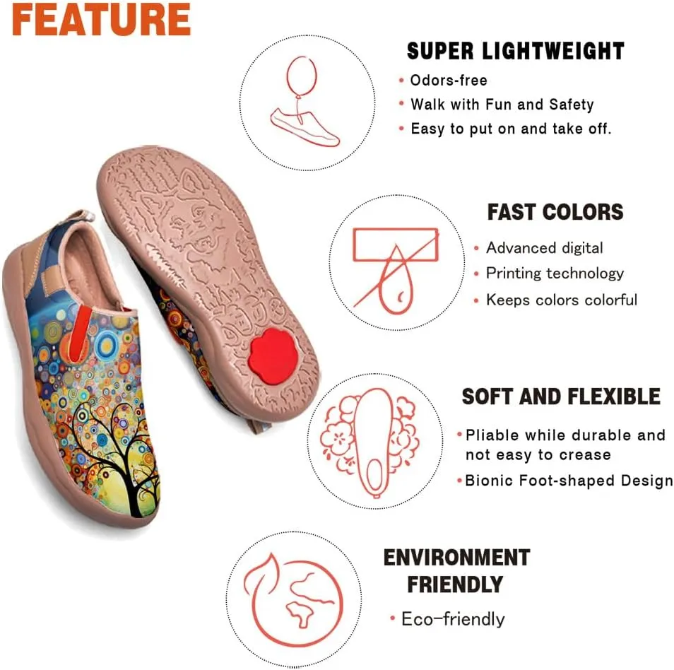 Onehorse Girls Sneakers Boys Slip-Ons Kids Loafers Painted Travel Shoes