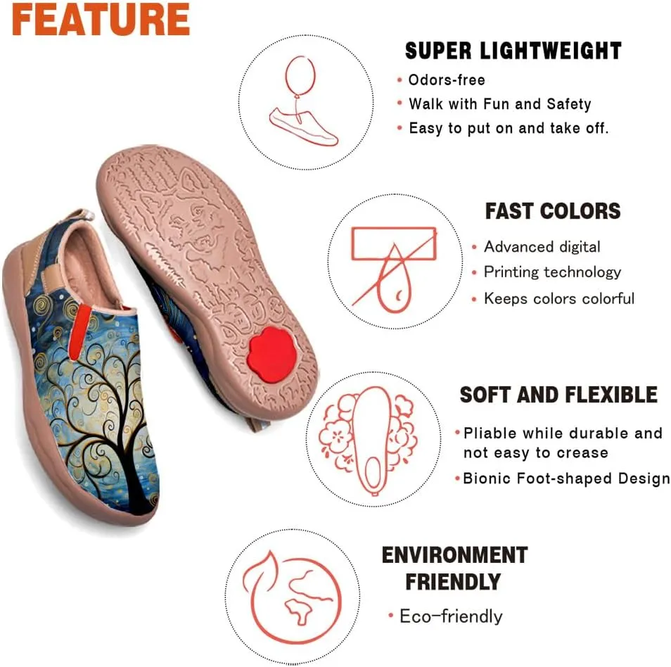 Onehorse Girls Sneakers Boys Slip-Ons Kids Loafers Painted Travel Shoes