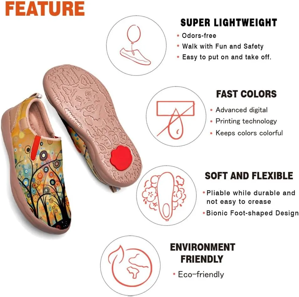 Onehorse Girls Sneakers Boys Slip-Ons Kids Loafers Painted Travel Shoes