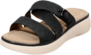 Open Toe Sandals For Women Cute Women'S Dress Shoes Strappy Summer Strappy Sandals Sand Beach Platform Slides