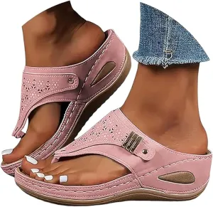 Orthopedic Sandals For Women 2025 Comfortable Fashion Orthotic Thong Flip Flops Athletic Slides With Arch Support