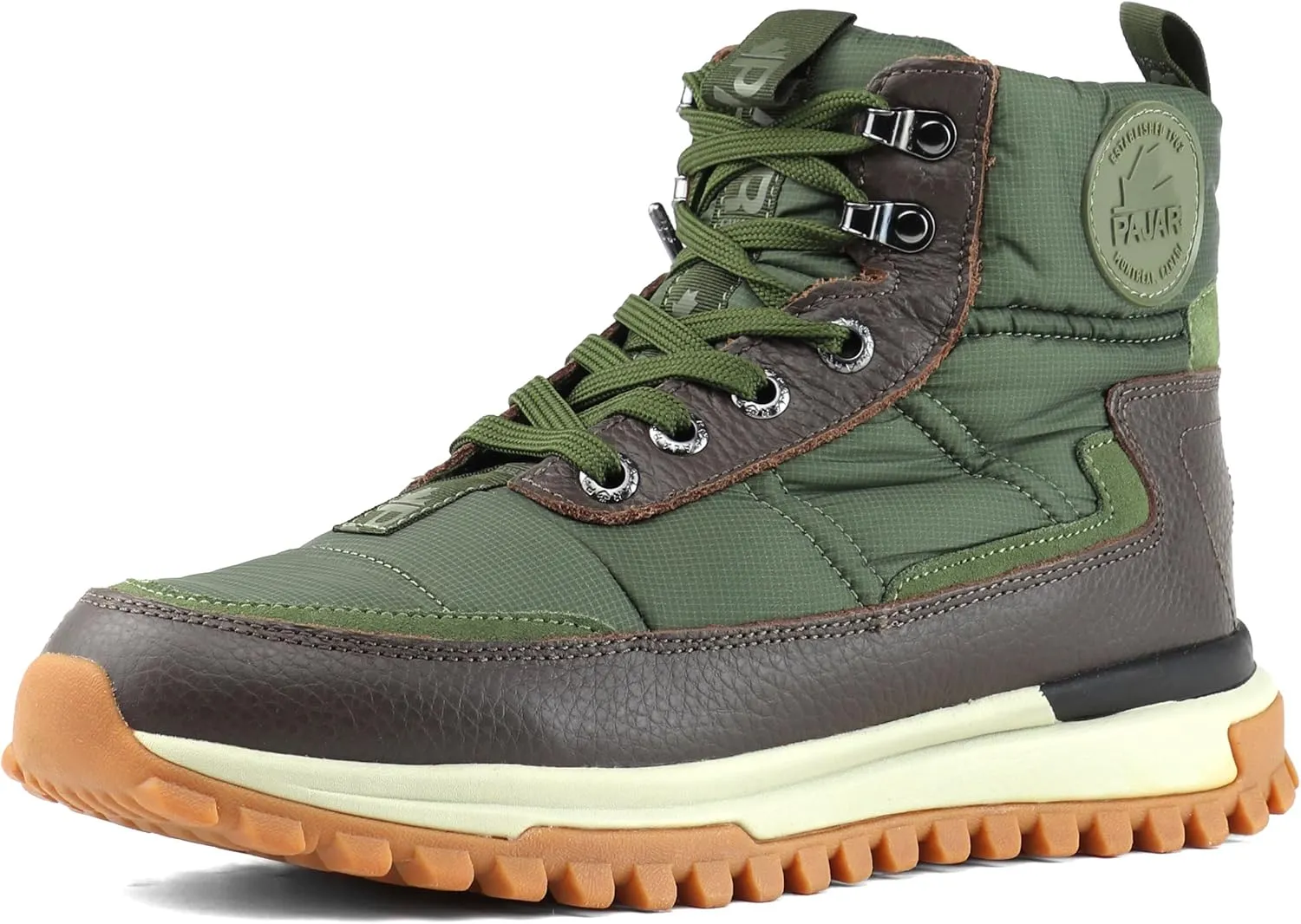 PAJAR FERO Canada men's snow boots DARK BROWN/MILITARY