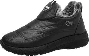 Platform Sneakers for Women Black Mens Black Dress Shoes Slip On Casual Shoes Round Toe Flats Comfortable Black Loafers Women Platform White Sneakers Men Wide