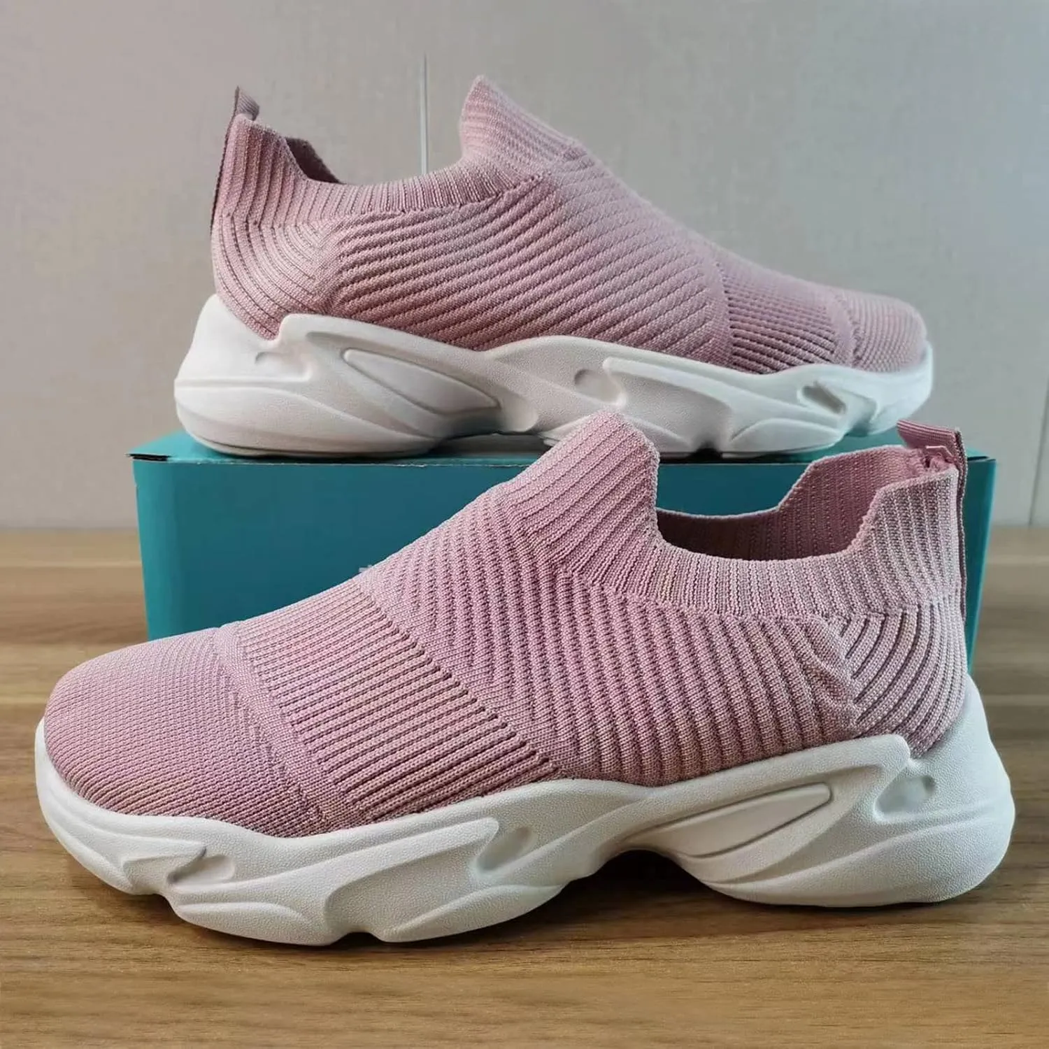 Platform Sneakers for Women Wide Toe Box Senior Womens Slip On Light Weight Walking Shoes White Canvas Shoes Women Wide Chunky Sneakers for Women 2023 Black Black Non Slip Tennis Shoes for Women