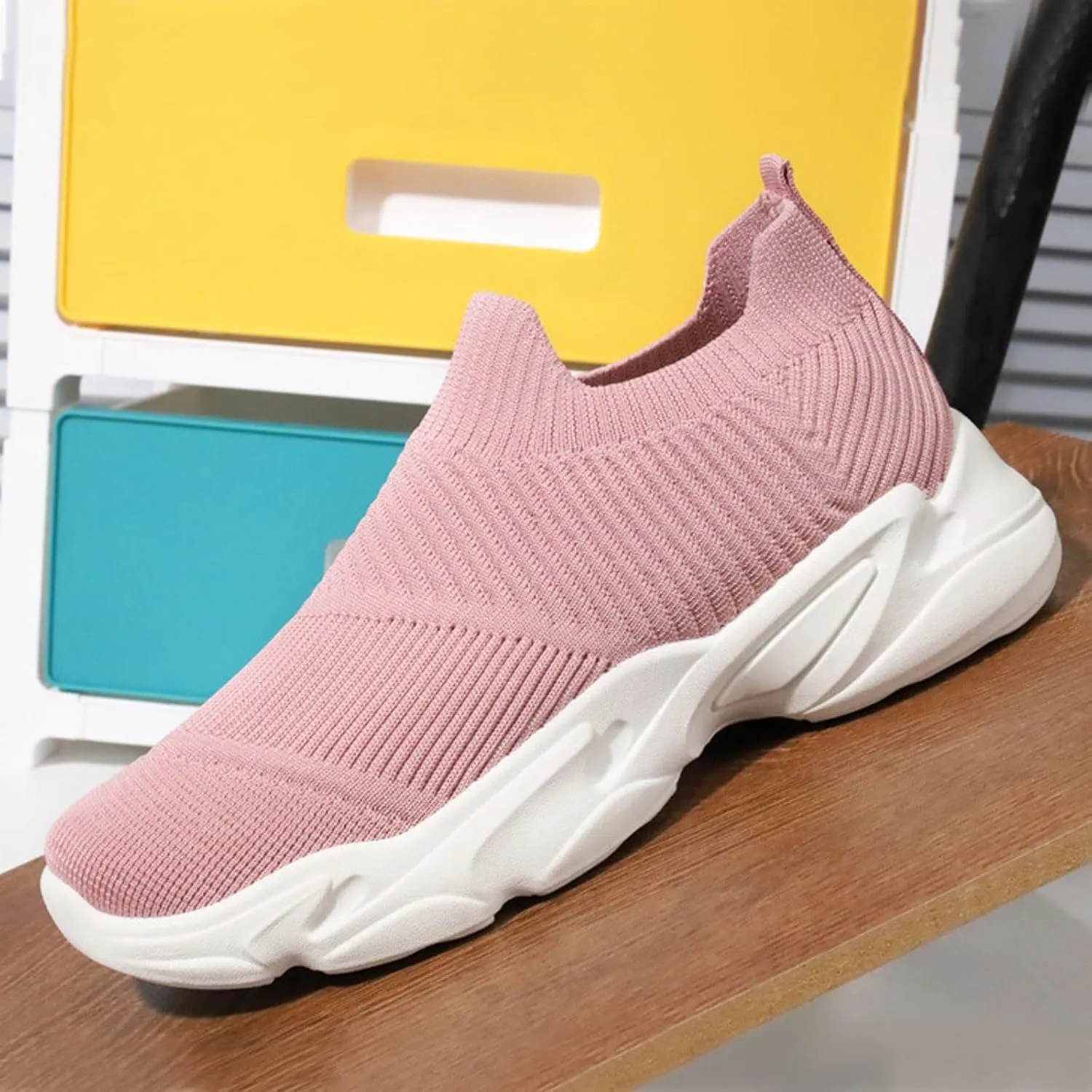 Platform Sneakers for Women Wide Toe Box Senior Womens Slip On Light Weight Walking Shoes White Canvas Shoes Women Wide Chunky Sneakers for Women 2023 Black Black Non Slip Tennis Shoes for Women