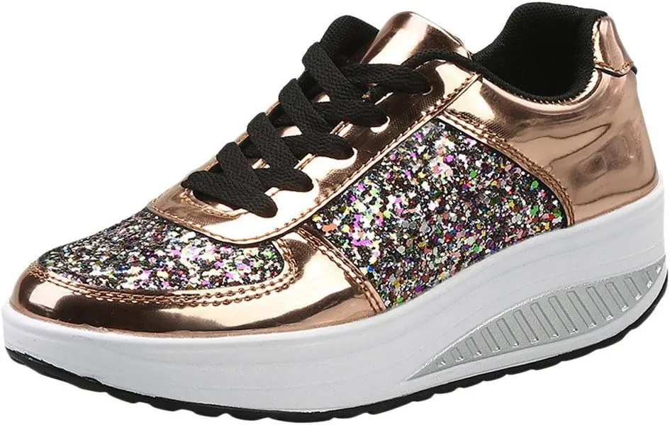 Platform Sneakers Wide Width Dress Shoes for Women Mules for Women Flats Comfort Cute Casual Slip On Lightweight Womens Loafers with Arch Support Black Sneakers for Men