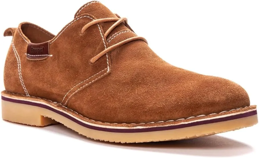Propet Mens Finn Oxford Casual Shoes - Brown