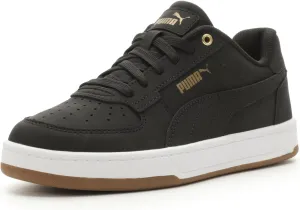 PUMA Caven Sneaker, Black Black-Gold, 4.5 US Unisex Big Kid