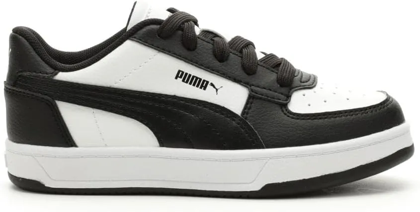 PUMA Caven Sneaker, White Black Black, 11 US Unisex Little Kid