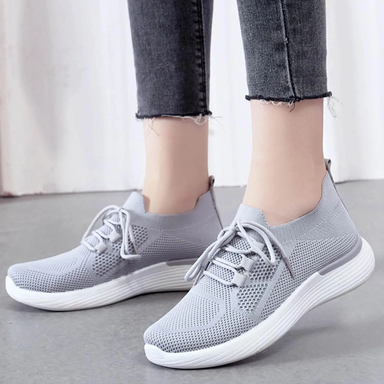 Running Shoes Womens Comfy Black Shoes for Women Dressy Women's Walking Shoes Sock Sneakers Womens Trail Running Shoes Wide Width Zapatos Comodos