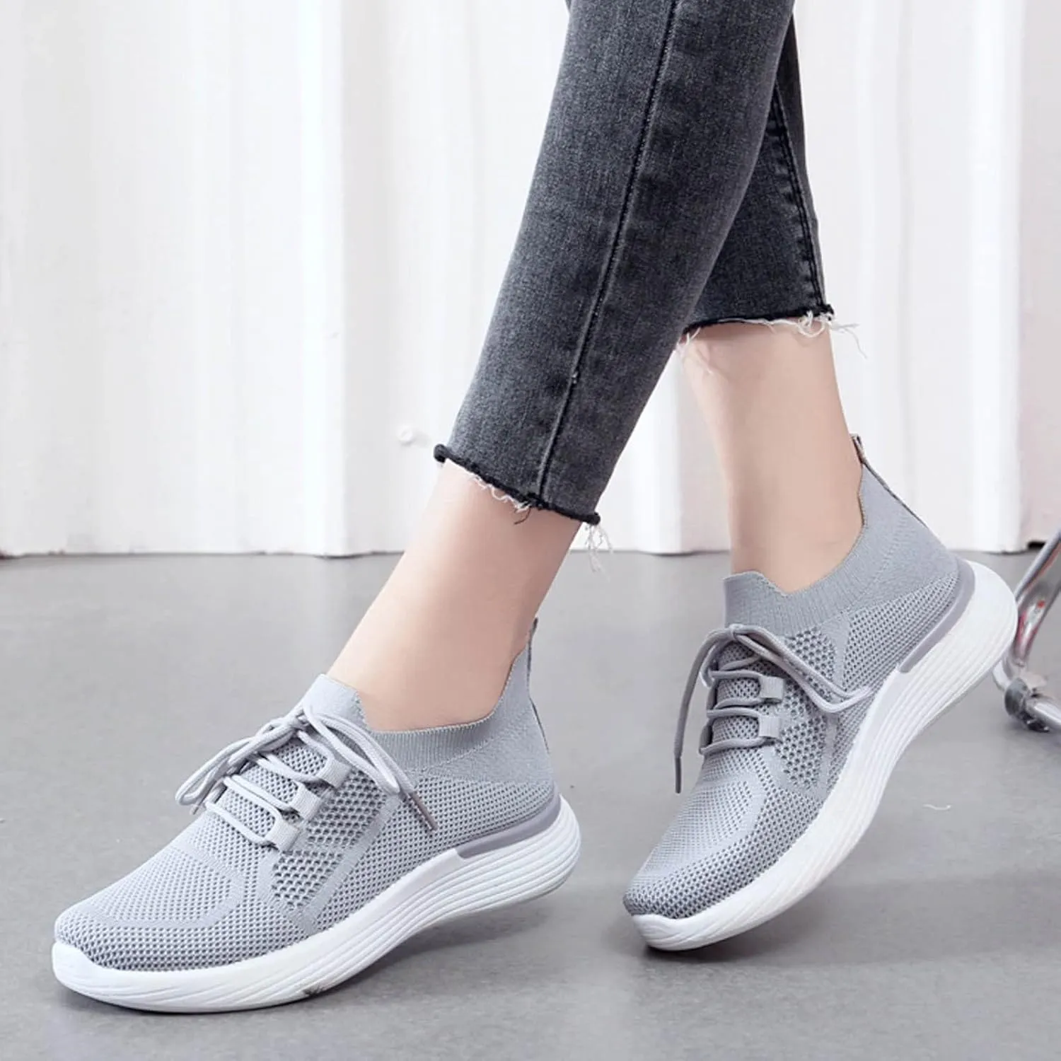 Running Shoes Womens Comfy Black Shoes for Women Dressy Women's Walking Shoes Sock Sneakers Womens Trail Running Shoes Wide Width Zapatos Comodos