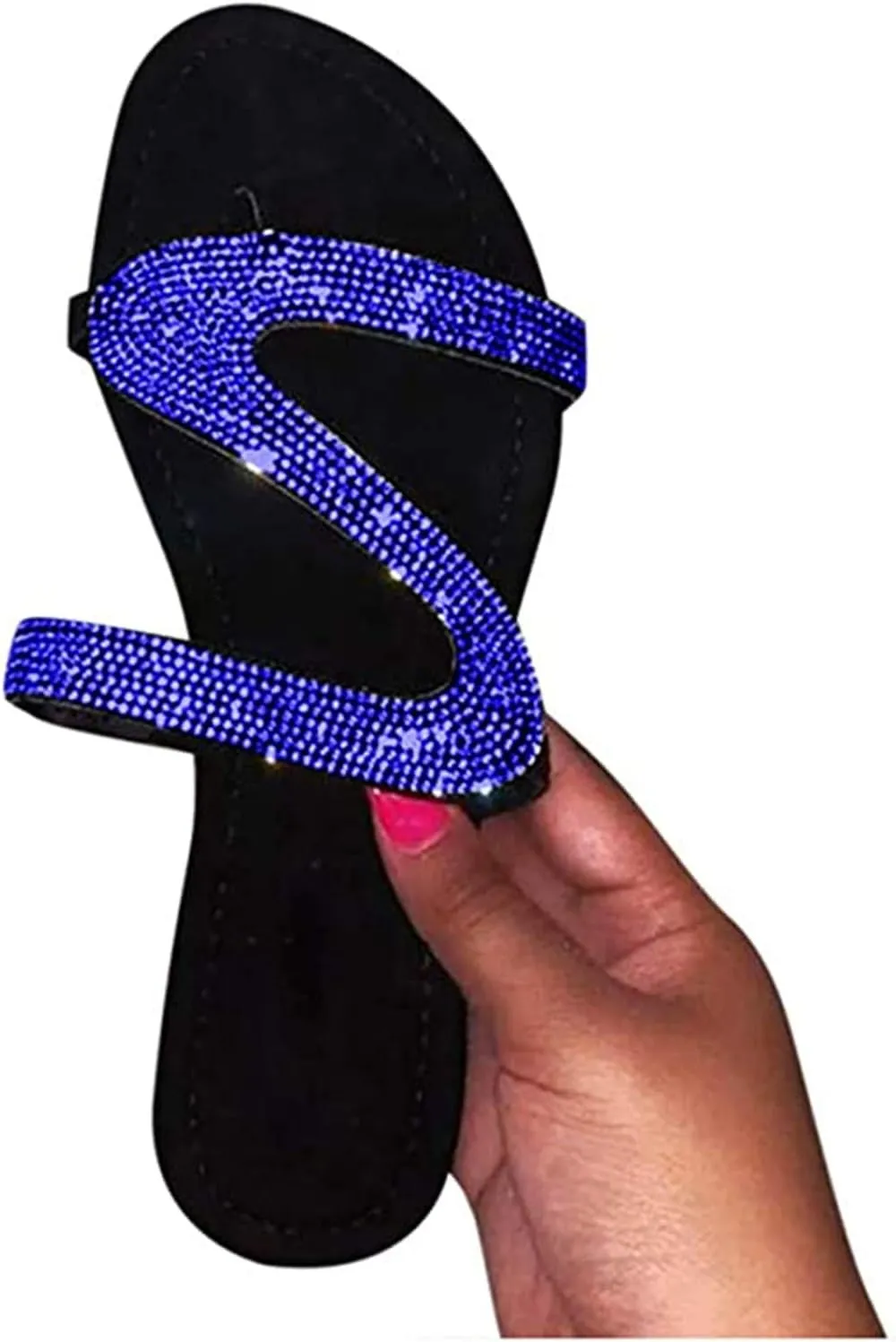 Sandals for Women Wide Width,Women's 2020 Comfy Platform Sandal Shoes Summer Beach Travel Fashion Slipper Flip Flops