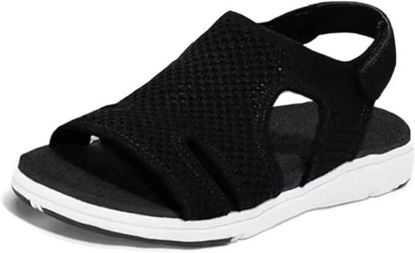 Sandals Women Comfortable Dressy Wedge Platform Sandals Ankle Strap Casual Summer Flatform Walking Orthopedic Shoes