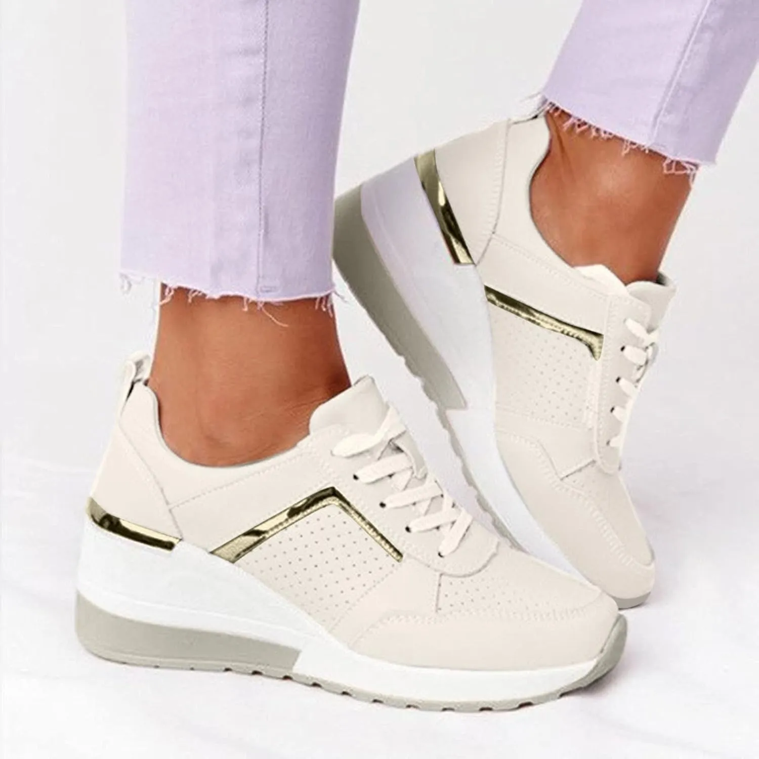 SBGMoSJ White Platform Sneakers for Women Wide Tenis Antideslizante para Mujer Canvas Shoes for Women Sneakers Black Sequin Gym Shoes for Women Fashion Tennis Shoes for Women Trendy