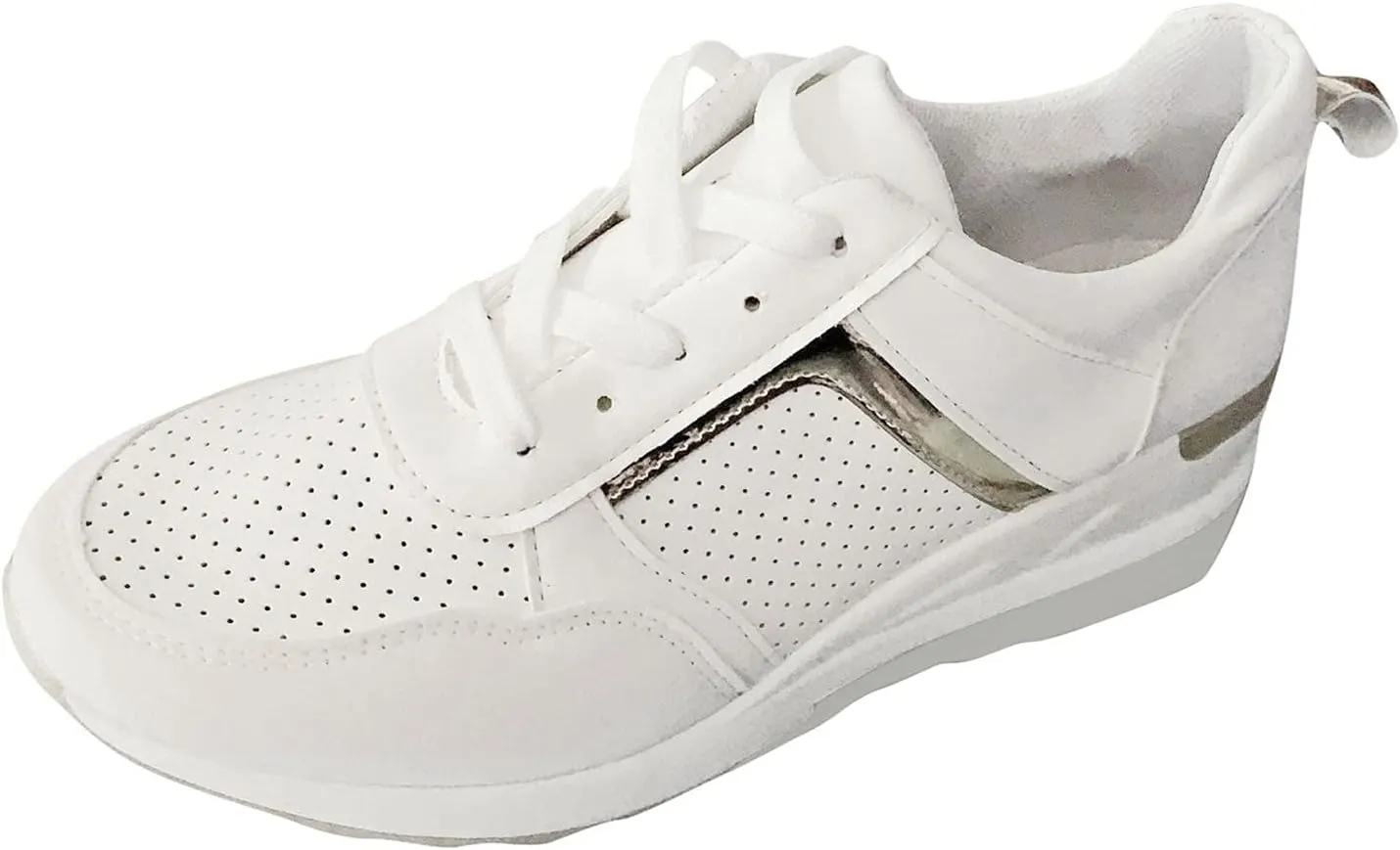 SBGMoSJ White Platform Sneakers for Women Wide Tenis Antideslizante para Mujer Canvas Shoes for Women Sneakers Black Sequin Gym Shoes for Women Fashion Tennis Shoes for Women Trendy