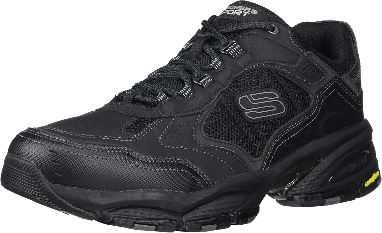Skechers Men's Oak Canyon Redwick Trainers, Black/Black, 11