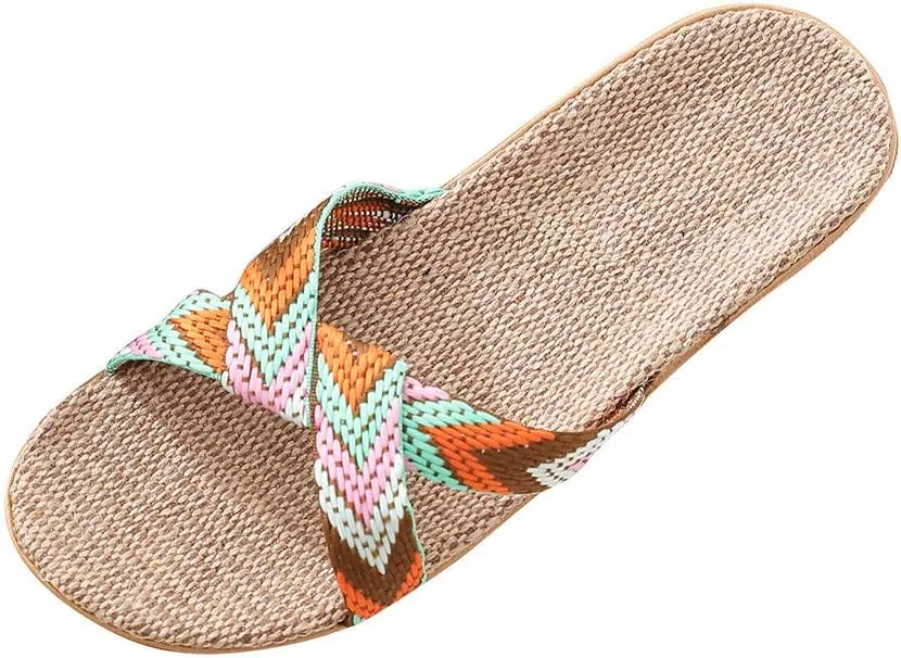 Slides for Women Dressy Cute Sandals for Women Sexy Flip Flops Waterproof Church Sandal for Woman Casual Outdoor Dress Women's Flat Sandal Fashion Slides
