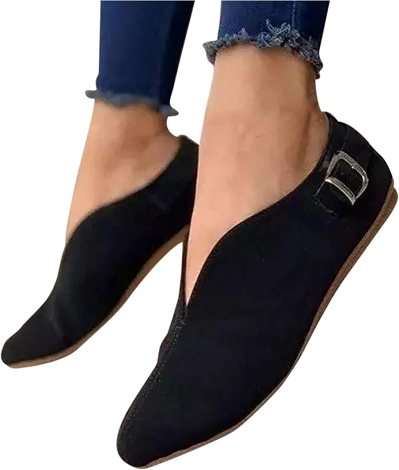 Slip on Shoes Women Comfortable Loafers for Men Wide Toe Box Trendy CasualClosed Head Cute Cozy Christmas Running Shoes Women Nursing Shoes Women