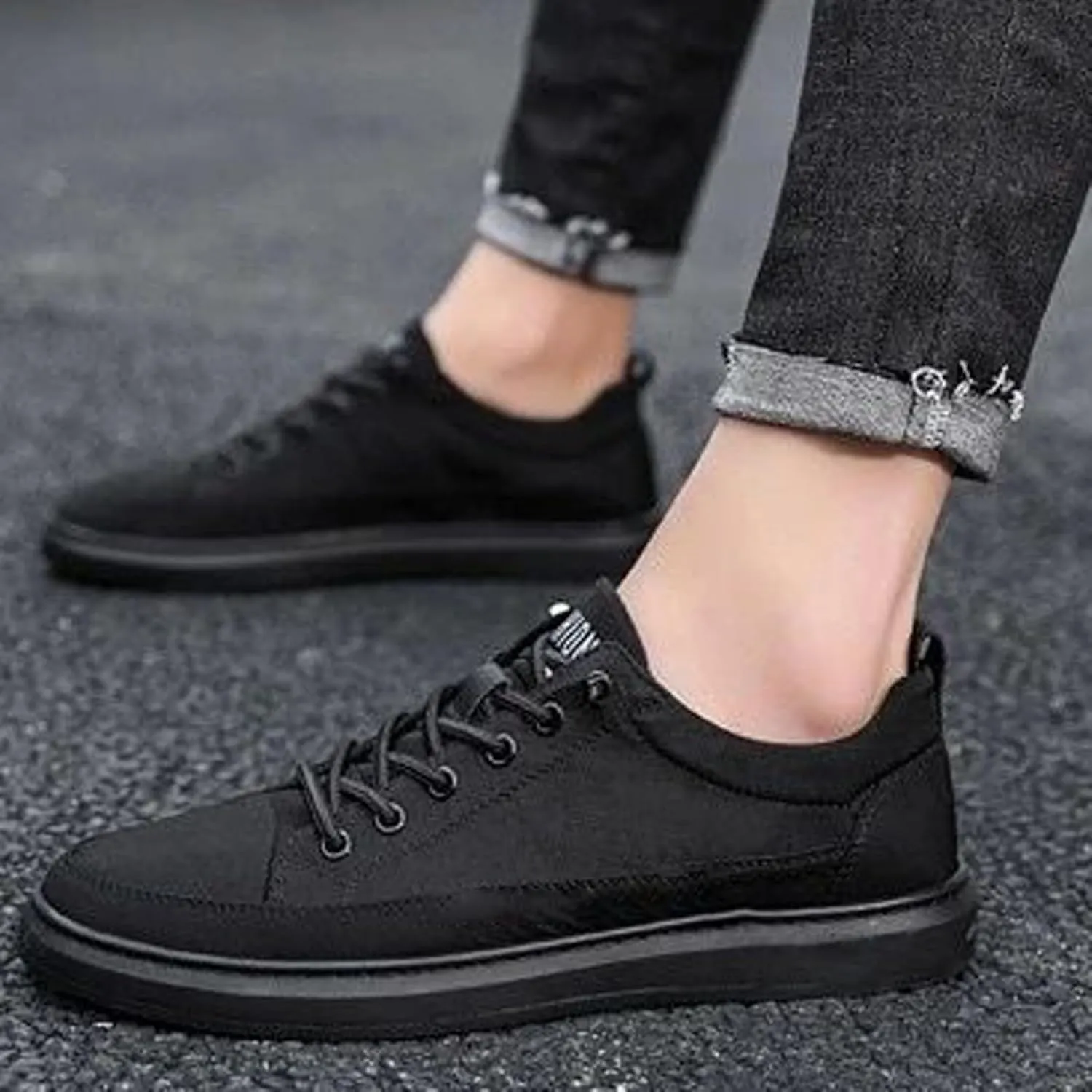 Sneakers for Men Wide Width Flat Shoes for Women Men's Casual Slip-on Loafers Round Toe Slip On Casual Womens Loafers Dress Sneakers Men Wide Width