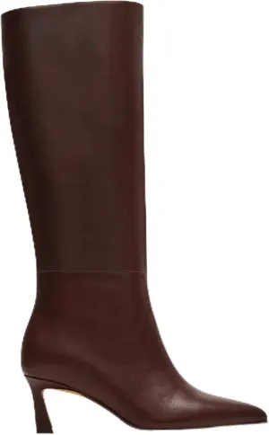 Steve Madden Women's Lavan Knee High Boot, Brown Leather, 9.5