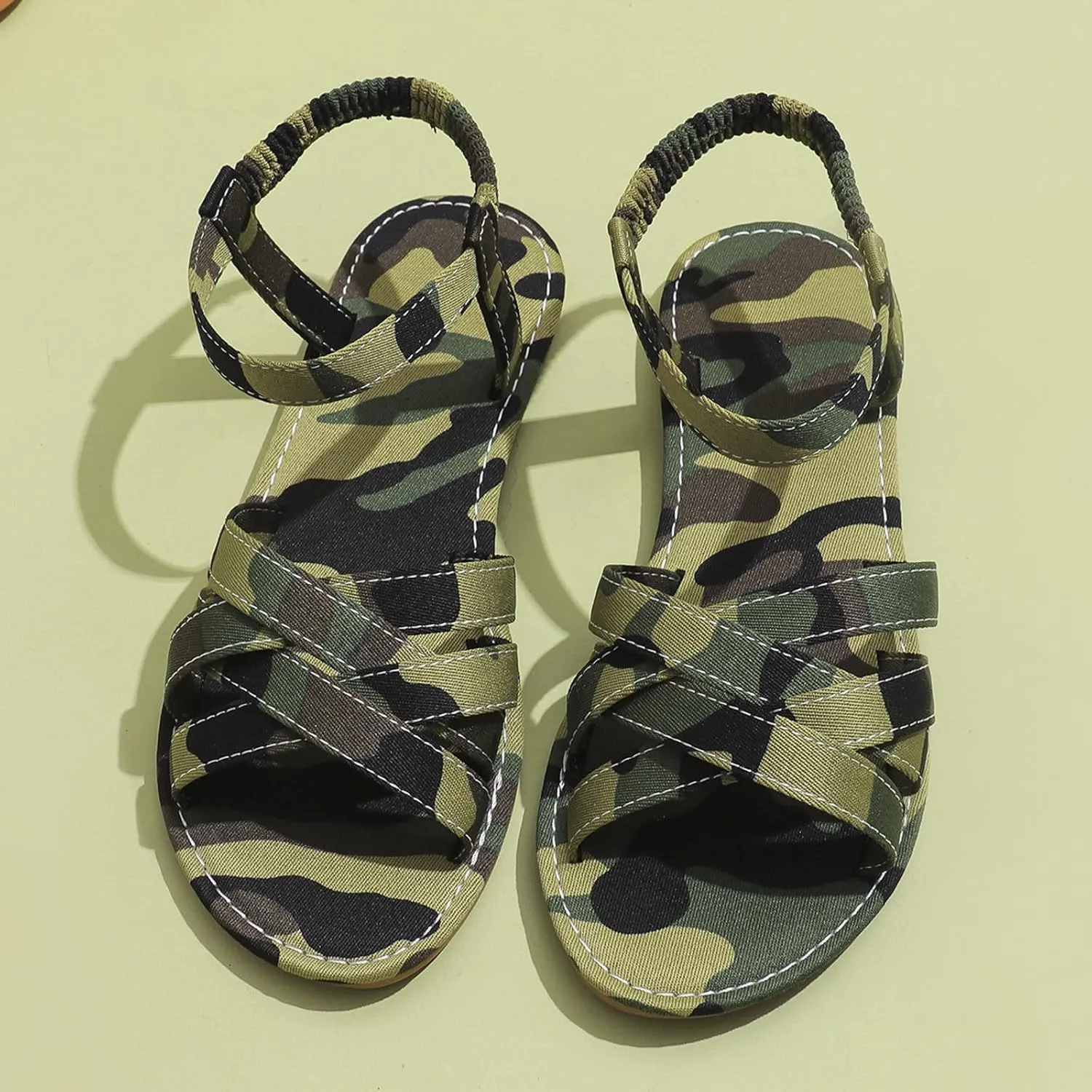 Temperament Flat Bottom Sandals for Women Comfortable Ankle Strap Outdoor Walking Shoes Temperament Sandals
